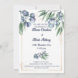 Convite de Casamento Wildflower Harmony