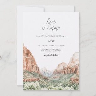 Convite de Casamento Zion
