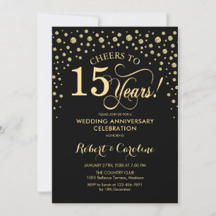 Convite de Celebração de 15 Anos de Aniversário Go