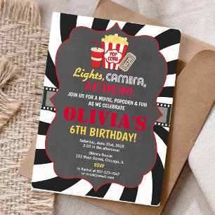Convite de Celebração de Aniversário de Noite de C