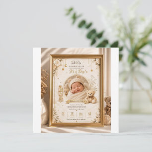 Convite de Celebração de Boas-Vindas ao Bebê