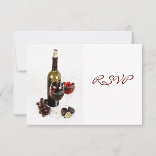 Convite de celebração de jantar com vinho