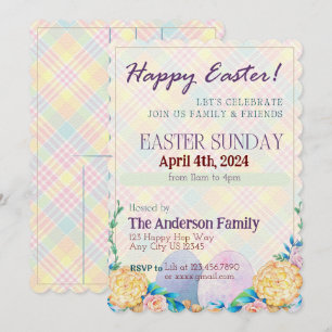 Convite de Celebração de páscoas