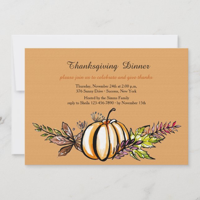 Convite de Celebração de Queda (Frente)