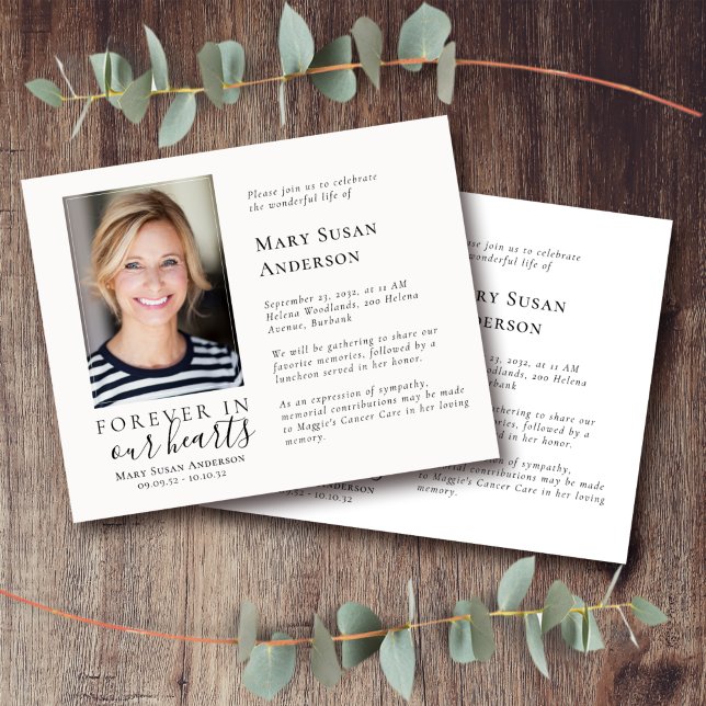 Convite de Celebração de Vida com Orçamento ECONÔM (Criador carregado)