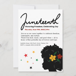 Convite de Celebração do Juneteenth – Liberdade &