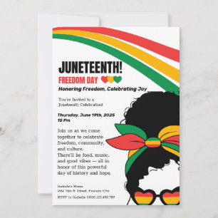 Convite de Celebração do Juneteenth – Liberdade &