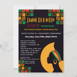 Convite de Celebração do Juneteenth – Liberdade &