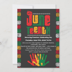 Convite de Celebração do Juneteenth – Liberdade &