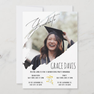 Convite de celebração personalizada minimalista