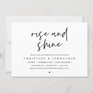 Convite de Celebração pós-casamento, Levante e Bri