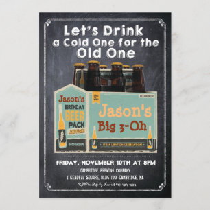 Convite de Cerveja em Quadro Negro