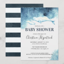 Convite de Chá de Bebê Baby Beluga