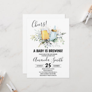 Convite de Chá de Bebê Baby is Brewing
