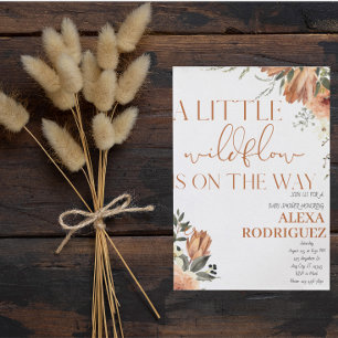 Convite de chá de bebê Boho Little Wildflower Flor