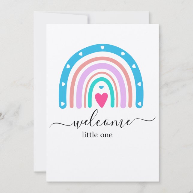 Convite de Chá de Bebê - Cartão Personalizado para (Frente)