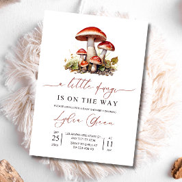 Convite de Chá de Bebê Cogumelo, Chá de Bebê de Ou