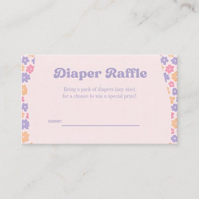 Convite de Chá de Bebê com Floral Retrô Pastel par (Frente)