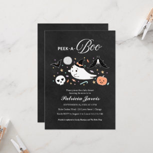Convite de Chá de Bebê de Halloween Peek-A-Boo Men