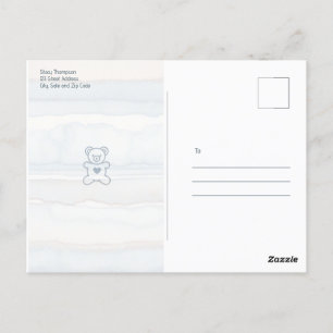 Convite de Chá de Bebê do Ursinho Aconchegante Cas