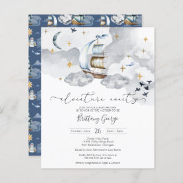 Convite de Chá de Bebê Fantasia Náutica - Orçament