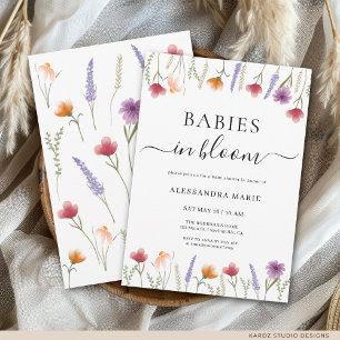 Convite de Chá de Bebê Floral Babies in Bloom
