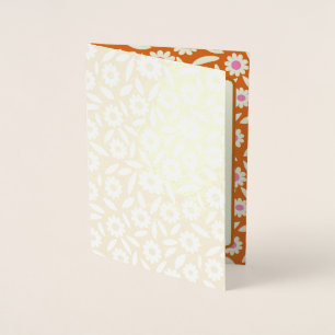 Convite de chá de bebê floral de margarida retrô h