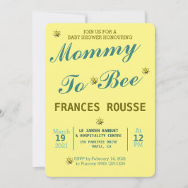 CONVITE DE CHÁ DE BEBÊ FOFO MOM TO BEE