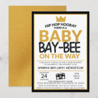 Convite de Chá de Bebê Hip Hop