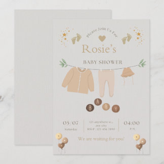 Convite de Chá de Bebê Inflável