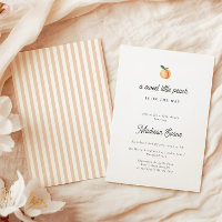 Convite de Chá de Bebê Little Peach