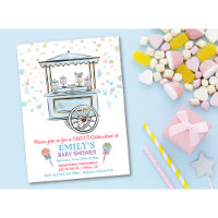 Convite de Chá de Bebê Loja de Doces Doce