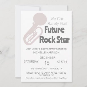 Convite de Chá de Bebê Neutro 'Mal Podemos Esperar