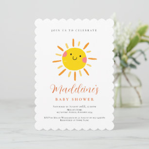 Convite de chá de bebê neutro Sunshine