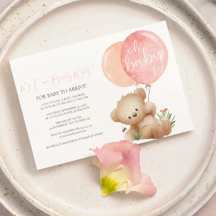 Convite de Chá de Bebê Oh Baby Bear & The Bee