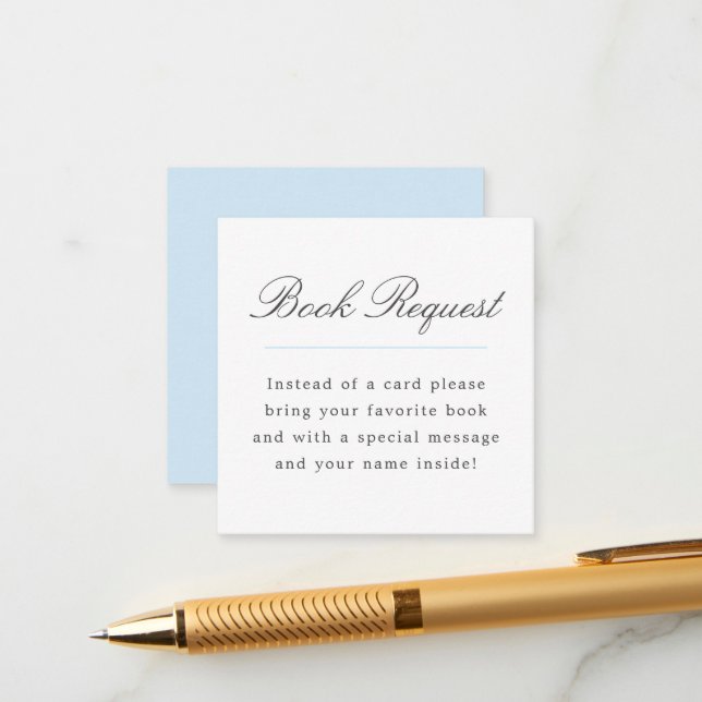 Convite de Chá de Bebê para Livro Azul Grand Mille (Frente/Verso In Situ)