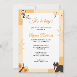 Convite de Chá de Bebê para Menino Design