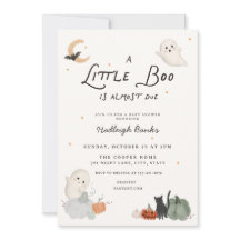 Convite de Chá de Bebê para Menino ou Menina Littl