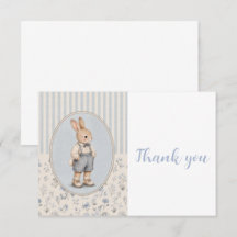Convite de Chá de Bebê Personalizado, Coelho Vinta