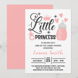 Convite de Chá de Bebê Princesinha