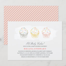 Convite de Chá de Bebê Sweet Cakes