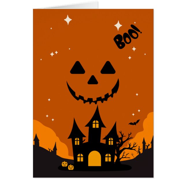 Convite de Chá de Bebê Temático de Halloween (Frente)