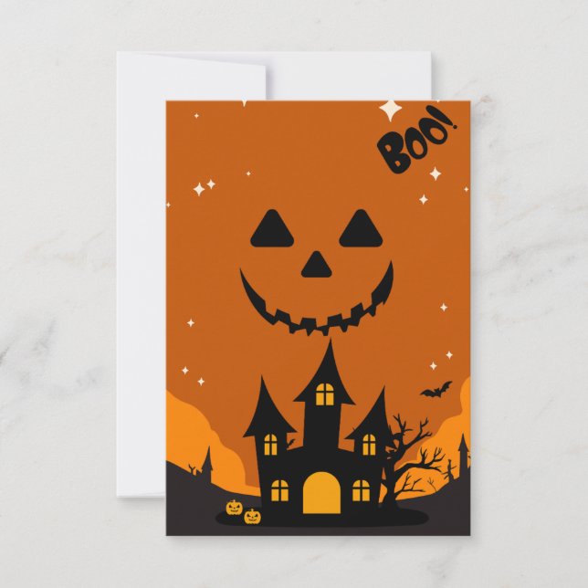 Convite de Chá de Bebê Temático de Halloween (Frente)