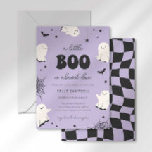 Convite de Chá de Bebê "Um Pequeno Boo está Quase