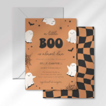 Convite de Chá de Bebê "Um Pequeno Boo está Quase