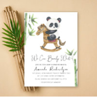 Convite de Chá de Bebê Urso Panda