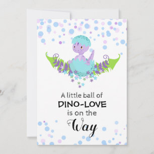 *~* Convite De Chá de fraldas De Dinossauro Para