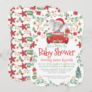 Convite De Chá de fraldas Para A Condução De El