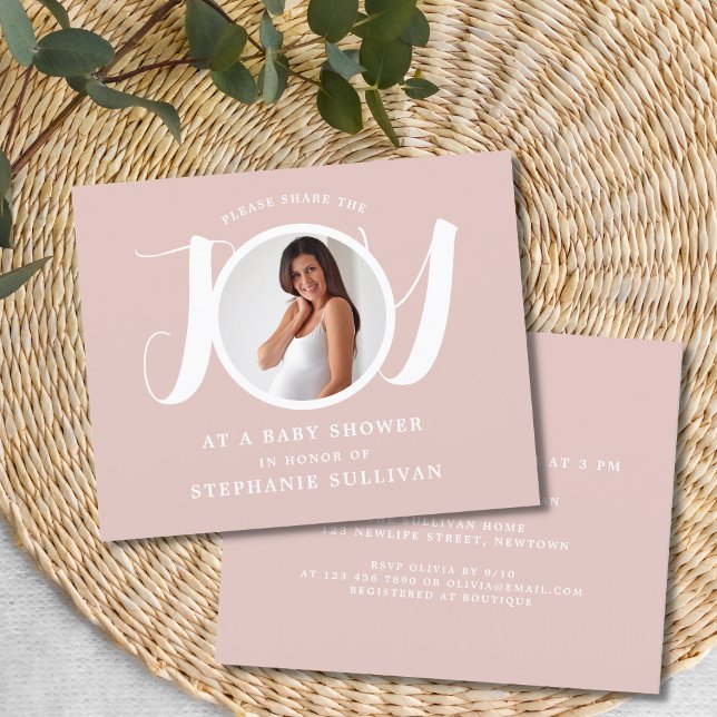 Convite de Chá de fraldas Rosa de Orçamento (Criador carregado)