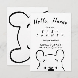 CONVITE DE CHÁ DE FRALDAS WINNIE